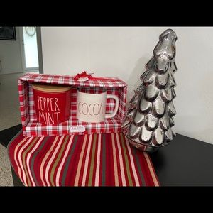 Rae Dunn COCOA Mug & PEPPERMINT Cellar